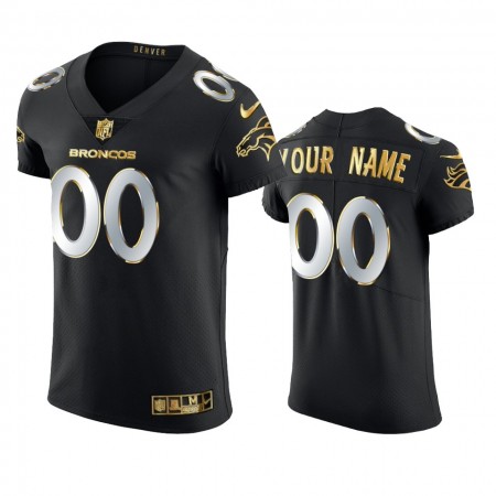 Camiseta Hombre NFL Denver Broncos Personalizar Negro Golden Edition